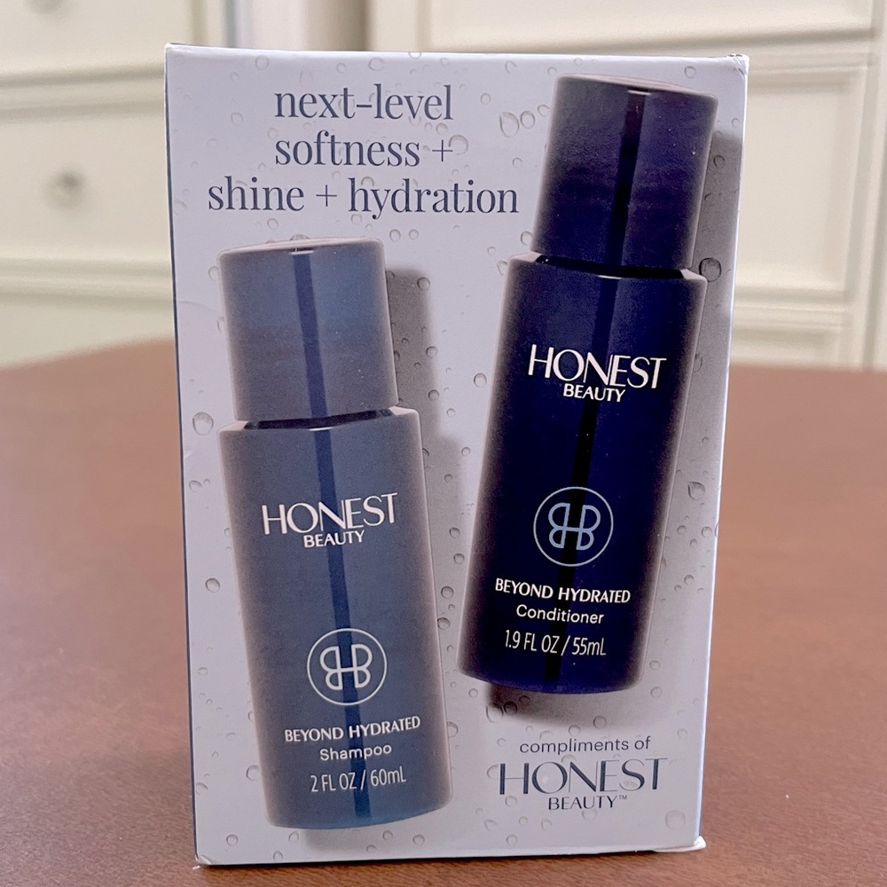 Honest Beauty Beyond Hydrated Shampoo and Conditioner travel sz discontinued NWT